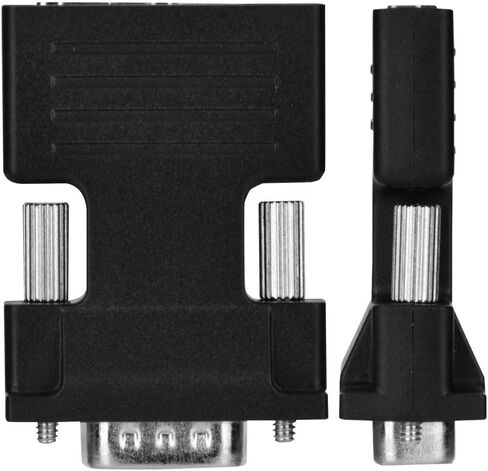 plplaaoo HDMI to VGA Converter Adapter 1080P Ultra Compact HDMI Female to VGA Male with Audio Output for Computer Tablet Monitor Projector Black ABS 5 x 3.4 x 1.2cm in Saudi Arabia