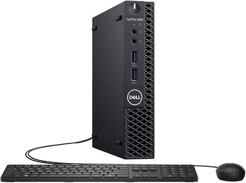 Dell OptiPlex 3060 mini Desktop Computer PC, Intel Core i5-8500, 8GB RAM, 256GB SSD, Wi-Fi, Bluetooth, Keyboard & Mouse, Windows 11 Pro (Renewed) in Kuwait