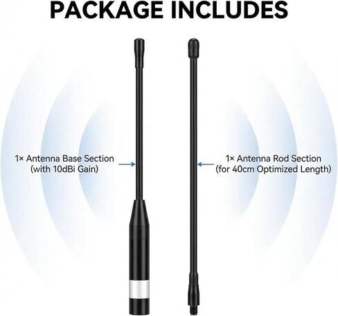 915MHz Meshtastic LoRa Antenna 10dBi High Gain, 40cm Long Range SMA Male Omni Whip for Hel tec V 3 ESP 32 - Durable & Flexible (1PCS,Black) in Saudi Arabia