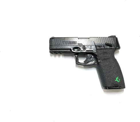 غلاف شريط قبضة المسدس من Handleitgrips متوافق مع Taurus G3، شريط قبضة مسدس لاصق أسود مع إدراجات خضراء، لفافة قبضة المسدس، مملوكة للمحاربين القدامى، صنع في الولايات المتحدة الأمريكية in Kuwait