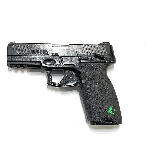 غلاف شريط قبضة المسدس من Handleitgrips متوافق مع Taurus G3، شريط قبضة مسدس لاصق أسود مع إدراجات خضراء، لفافة قبضة المسدس، مملوكة للمحاربين القدامى، صنع في الولايات المتحدة الأمريكية in Kuwait