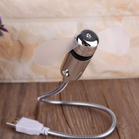 مروحة تبريد محمولة تعمل بمنفذ USB، مروحة سطح مكتب مرنة معقوفة مع مفتاح، مناسبة لأجهزة الكمبيوتر المكتبية وأجهزة الكمبيوتر المحمولة والأجهزة اللوحية in Kuwait
