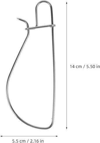 5pcs Stainless Steel Fish Clips Portable Fish for Outdoor Fishing High Strength Locking Buckles with Design for Keeping Alive and Secure in Saudi Arabia