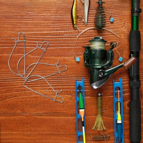 5pcs Stainless Steel Fish Clips Portable Fish for Outdoor Fishing High Strength Locking Buckles with Design for Keeping Alive and Secure in Saudi Arabia