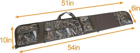 MYDAYS Rifle Case,Hunting Deluxe Scoped Gear Camouflage Soft Shotgun Gun Bag with Zippered Accessory Pocket and Adjustable Shoulder Strap in Kuwait