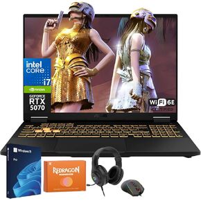 ASUS TUF F16 Gaming Laptop, GeForce RTX 5070, Intel i7 14650HX (Up to 5.2GHz, Max TGP of 115W), 16" FHD+ 165Hz IPS 16:10 Display, 32 GB DDR5 5600MHz, 1 TB SSD, Wi-Fi 6E, Windows 11 Pro, W/Accessories in Kuwait