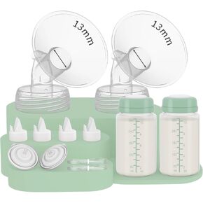 قطعتان من زجاجة تخزين حليب الأم بسعة 10 أونصة متوافقة مع SpectraS1 S2 9 Plus SG/Motif Luna/أخرى ذات شفة واسعة الفم، حاوية حليب الثدي لمبرد محمول 22oz من Momcozy، ضخ/تخزين/زجاجة محمولة in Kuwait