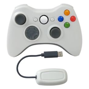 لوحة ألعاب لاسلكية 2.4 جيجا هرتز من Icelily Advanced لوحدة تحكم Xbox 360، اتصال تلقائي لأجهزة Xbox 360 / للكمبيوتر الشخصي/للبخار، اهتزاز مزدوج وعصا تحكم 360 درجة لنظام التشغيل Windows 7/8/10 in Kuwait