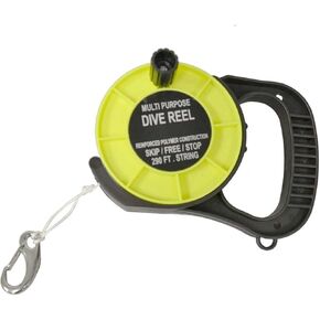 Ratcheting Line Reel, Neon Yellow, 290ft, Stainless Steel Spring Clasp in Saudi Arabia