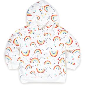 Toddler Unisex Rainbow Hoodie - Breathable, Soft & Lightweight for Everyday Fall Spring Clothes 4T-7T in Saudi Arabia