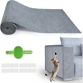 واقي الأثاث Cat Scratch ، 39.3''x15.8 '' DIY DIY ذاتي ، حماة الأريكة خدش زاوية متينة من مخالب القط للأريكة ، أرفف الأشجار ووظائف الخدش (khaki) in Kuwait
