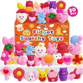 30 PCS Halloween Mochi Squishy Toys ، Party Favors Goodie Bags Stuffers for Kids ، Leaff Leaff Halloween يعامل جوائز الفصول الدراسية غير الحلوى لخدعة أو معالجة الهدايا in Kuwait