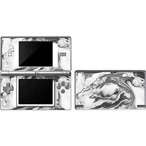 ملصق Skinit المخصص للألعاب متوافق مع DS Lite - تصميم Skinit المرخص رسميًا بالحبر الرخامي الرمادي in Kuwait