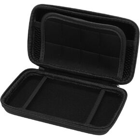 حقيبة سفر ذات غلاف صلب مع 8 فتحات ألعاب ووحدة تخزين الملحقات لوحدات تحكم 3DS XL و2DS XL وDSi XL (أسود) (وردي) in Kuwait