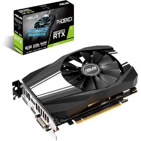 بطاقة رسومات ASUS GeForce RTX 2060 سعة 6 جيجابايت Phoenix Fan Edition VR Ready HDMI DP DVI (Ph-RTX2060-6G) (متجددة) in Kuwait