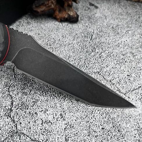 سكين ذو نصل ثابت 8.38 بوصة مع غمد كيديكس، شفرة فولاذية D2، مقبض G10، سكين خارجي للتخييم، المشي لمسافات طويلة، صيد الأسماك، البقاء على قيد الحياة، هدية in Kuwait