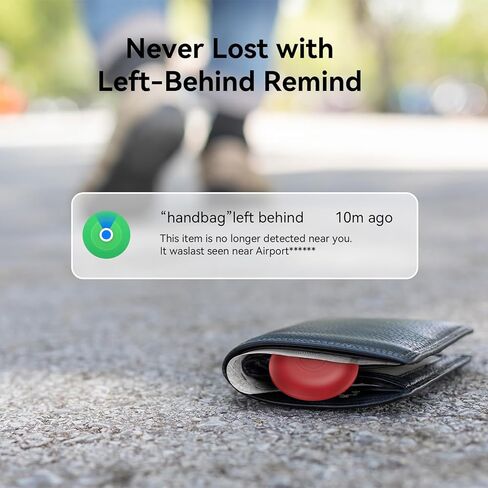 علامات تعقب الهواء - 4 عبوات، أداة البحث عن العناصر تعمل مع تطبيق Apple Find My (iOS فقط)، متتبع الأمتعة المقاوم للماء IP68، متتبع بلوتوث بديل للبطارية، علامة تعقب ذكية للمفاتيح والمحفظة والحقائب والمزيد in Kuwait