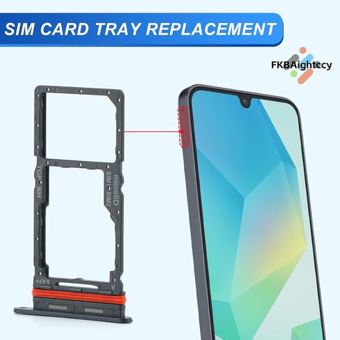 2 قطعة صينية بطاقة Sim لهاتف سامسونج جالاكسي A16 5G SM-A166U علبة بطاقة SD لهاتف سامسونج جالاكسي A16 5G استبدال حامل فتحة مع دبوس إخراج مفتوح in Saudi Arabia