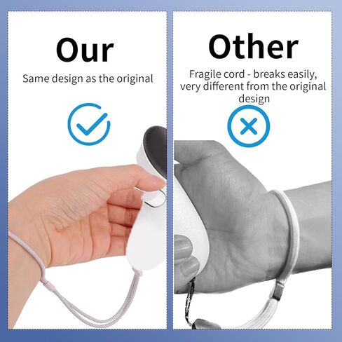 2pcs Controller Wrist Straps for Oculus 3, White Adjustable Controller Hand Lanyards Easy to Attach VR Accessories for Oculus 3s in Kuwait