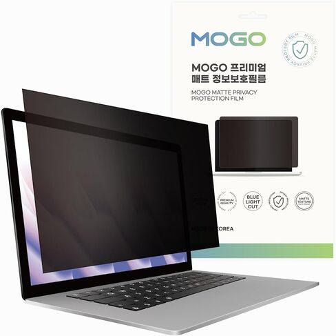 MOGO 13.3 Inch Laptop-Notebook Privacy Screen Filter for 16:10 Widescreen - Keep Data Secure Anywhere, Dual Matte Anti-Spy Protector with Blue Light Blocking, Anti Glare & Scratch Resistant Film in Saudi Arabia