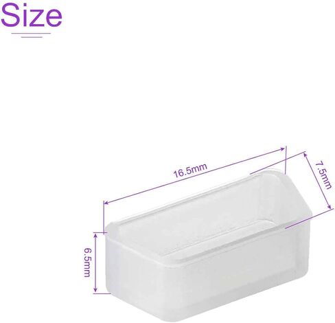 DMiotech 10 عبوات 15 × 7 مم VGA غطاء حماية من السيليكون لمنفذ الغبار مقابس مضادة للغبار لـ DB9، RS232، شفاف in Kuwait