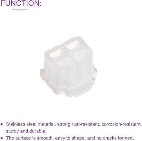 DMiotech 10 Pack 12x8.3mm RJ45 Silicone Ethernet Hub Port Anti-Dust Plugs Protector Stopper Cap Cover, Clear in Saudi Arabia