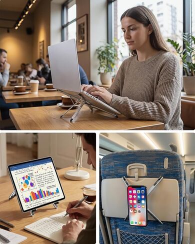 Magnetic Multi-Scene use for All Stands Laptop Tablet Mobile Phone Stand Three-in-one Travel Work Fitness All-Scene use of Electronic Products Magnetic Stand (Navy Blue) in Saudi Arabia