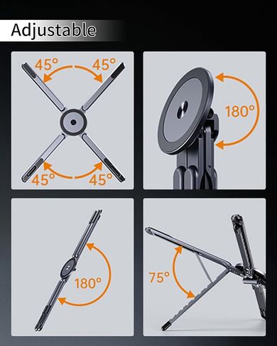 Magnetic Multi-Scene use for All Stands Laptop Tablet Mobile Phone Stand Three-in-one Travel Work Fitness All-Scene use of Electronic Products Magnetic Stand (Navy Blue) in Saudi Arabia