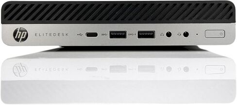HP EliteDesk Mini 705 G4, Ryzen 5 2400GE (> i7-7700T), 16GB RAM, 256GB NVME SSD, Refurb Desktop PC w/ 1-Year Warranty, 2X Display Port, RJ-45 Ethernet, Windows 11 Pro, USB-C, 6X USB-A & VESA Mount in Saudi Arabia