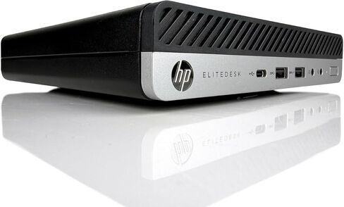 HP EliteDesk Mini 705 G4, Ryzen 5 2400GE (> i7-7700T), 16GB RAM, 256GB NVME SSD, Refurb Desktop PC w/ 1-Year Warranty, 2X Display Port, RJ-45 Ethernet, Windows 11 Pro, USB-C, 6X USB-A & VESA Mount in Saudi Arabia