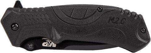 Smith & Wesson M&P M2.0 8.07in S.S. Ultra-Glide Folding Knife with 3.5in Drop Point Blade and Rubber Handle for Outdoor, Tactical, Survival and EDC, Multicolor,Black in Saudi Arabia