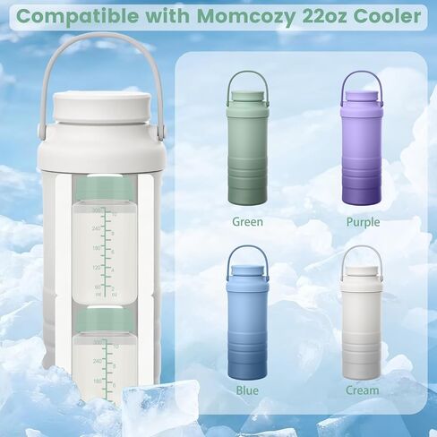 2pc 10oz Breastmilk Storage Bottle Compatible with SpectraS1 S2 9 Plus SG/Motif Luna/Others Wide-Mouth Flange, Breast Milk Container for Momcozy 22oz Portable Cooler, Pumping/Storage/Portable Bottle in Saudi Arabia