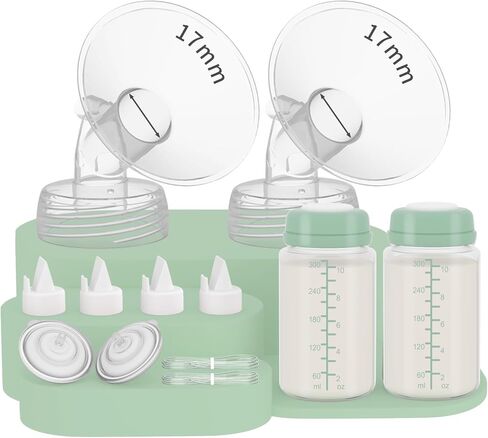 2pc 10oz Breastmilk Storage Bottle Compatible with SpectraS1 S2 9 Plus SG/Motif Luna/Others Wide-Mouth Flange, Breast Milk Container for Momcozy 22oz Portable Cooler, Pumping/Storage/Portable Bottle in Saudi Arabia