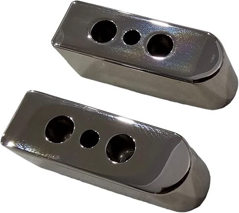 2X Polished Chrome-Plated 1911 Magazine Base Pads Fits All Kim Pro Tac-Mag Full Size .45 ACP 8-Round Magazines in Saudi Arabia