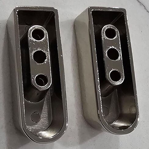 2X Polished Chrome-Plated 1911 Magazine Base Pads Fits All Kim Pro Tac-Mag Full Size .45 ACP 8-Round Magazines in Saudi Arabia