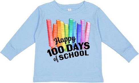 تي شيرت Inktastic Happy 1 Hundred Day of School Math بأكمام طويلة للأطفال الصغار in Saudi Arabia