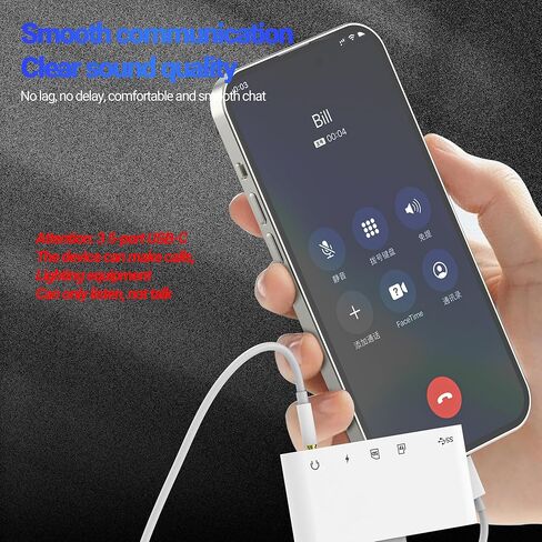 محور قارئ بطاقة SD USB C Lightning USB إلى OTG 3.5 مم Aux Charger TF محول (5 في 1) لهاتف iPhone 17 16 15 14 13 Pro Max Splitter Camera Computer Android ملحقات شحن الصوت المتوافقة مع Samsung in Kuwait