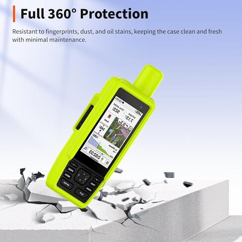 Case for Garmin GPSMAP H1 Silicone Protective – Outdoor Shockproof Handheld GPS Cover,Durable Anti-Scratch,Waterproof,Soft Silicone Sleeve for Garmin GPSMAP HI,Green in Saudi Arabia