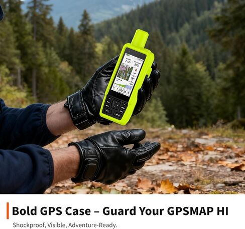 Case for Garmin GPSMAP H1 Silicone Protective – Outdoor Shockproof Handheld GPS Cover,Durable Anti-Scratch,Waterproof,Soft Silicone Sleeve for Garmin GPSMAP HI,Green in Saudi Arabia
