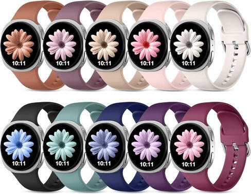 GEAK 10 Pack Sport Band متوافق فقط مع Galaxy Watch 8 Band Galaxy Watch 8 Classic Band، حزام بديل من السيليكون المقاوم للماء ناعم ومريح وقابل للتنفس لساعة Samsung Watch Bands للنساء والرجال in Saudi Arabia