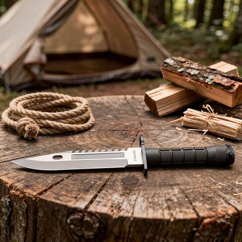 SZCO Supplies 13" M-9 Bayonet Military Style Tactical Saw Back Knife,Green/Black in Saudi Arabia