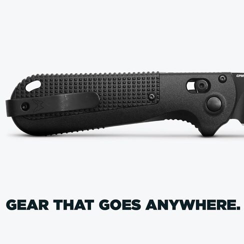 Benchmade - Redoubt Tactical, Every Day Knife, Plain Edge, Drop-Point Blade with Black Grivory Handle (430BK-02) in Saudi Arabia