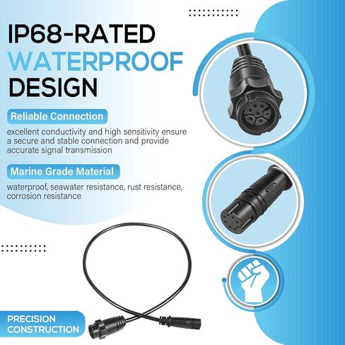 000-14068-001 7-Pin Transducer to Fishfinder and Chartplotter Adapter Cable Fits for Lowrance Hook²/Reveal & Cruise in Saudi Arabia