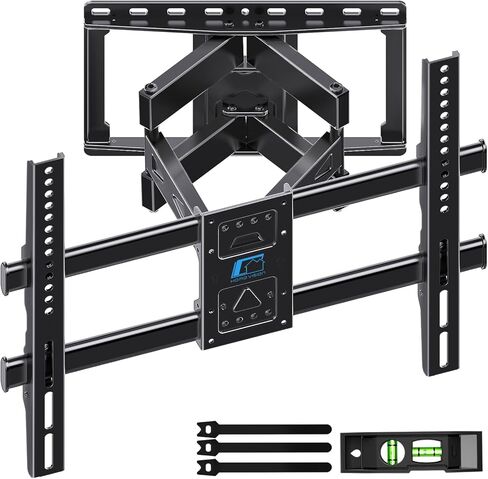 HOME VISION Full-Motion TV Wall Mount for 32-90 Inch TVs, Tilt Swivel Articulating Arm, Max VESA 600x400mm, Fits 16" 18" 24" Studs, Supports up to 132lbs, Easy Installation, Premium Durable Design in Kuwait