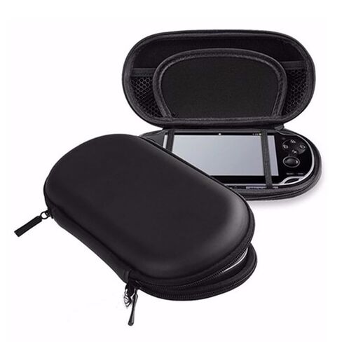 Wokyo Carrying Case for Vita, Shockproof Vita Travel Pouch Protective Travel Carry Shell Case Cover Compatible with PSV and Other Accessories for Vit, Black/Double Pocket/Large Capacity in Saudi Arabia