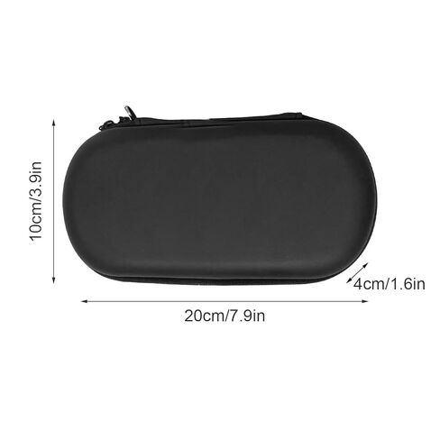 Wokyo Carrying Case for Vita, Shockproof Vita Travel Pouch Protective Travel Carry Shell Case Cover Compatible with PSV and Other Accessories for Vit, Black/Double Pocket/Large Capacity in Saudi Arabia