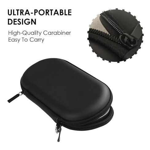 Wokyo Carrying Case for Vita, Shockproof Vita Travel Pouch Protective Travel Carry Shell Case Cover Compatible with PSV and Other Accessories for Vit, Black/Double Pocket/Large Capacity in Saudi Arabia