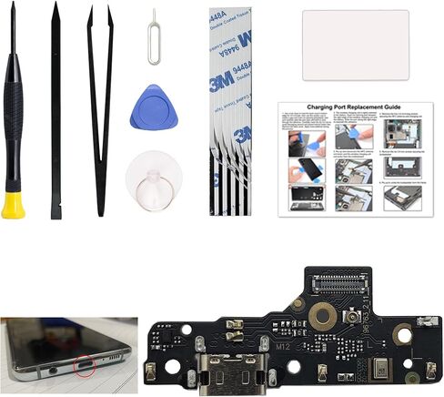 مجموعة استبدال منفذ الشحن المتوافقة مع Moto G Play 2023 & G Power 2022 ، XT2271 XT2165 Dock Board Connector ، مع دليل التعليمات ، مجموعة الأدوات in Kuwait