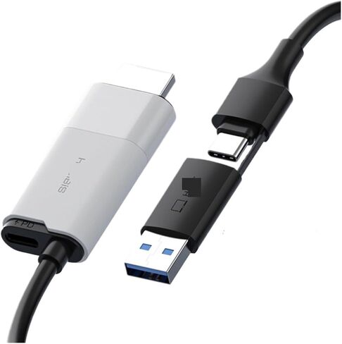 USB 3.0 بطاقة التقاط الفيديو HDMI إلى USB-A/Type-C كابل التقاط PD 100 واط لمسجل البث المباشر للألعاب Quest 3 Swi * tch in Kuwait
