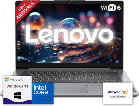 Lenovo IdeaPad Laptop with Microsoft 365 Office, Intel High Performance CPU, 8GB RAM, 1.2TB Storage(1TB Cloud & 256GB SSD), 500GB Portable Drive,11 Hour Battery, SD-Card Reader, Windows 11,w/o Mouse in Saudi Arabia